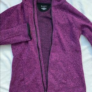 Purple Fuschia Zippy Hoodie with Hood